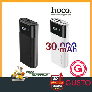 Sạc dự phòng hoco b12 max 30000mah commander 🌈3 cổng input, 4 cổng input max 5a🌈freeship - bảo hành chính hãng