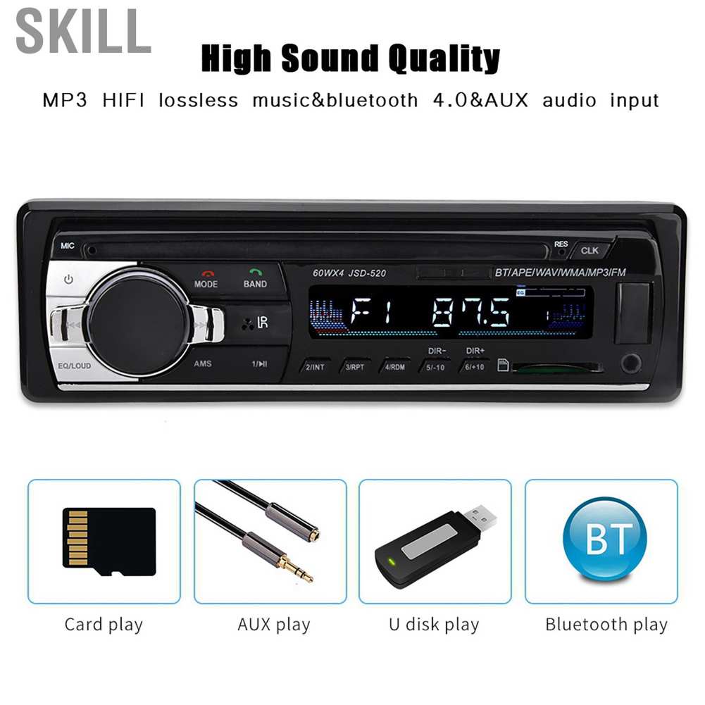 Máy Nghe Nhạc Mp3 Bluetooth 4.0 Aux Tích Hợp Đài Fm Có Công Suất Cao