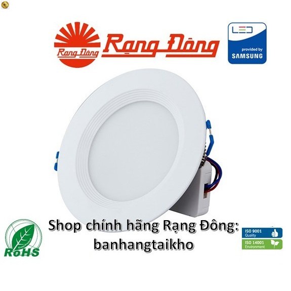 💥Chính Hãng💥 Đèn LED âm trần Rạng Đông 5W, 7W, ChipLED SAMSUNG (DAT04), Vỏ nhôm đúc, D AT04 💥Hàng Công ty💥