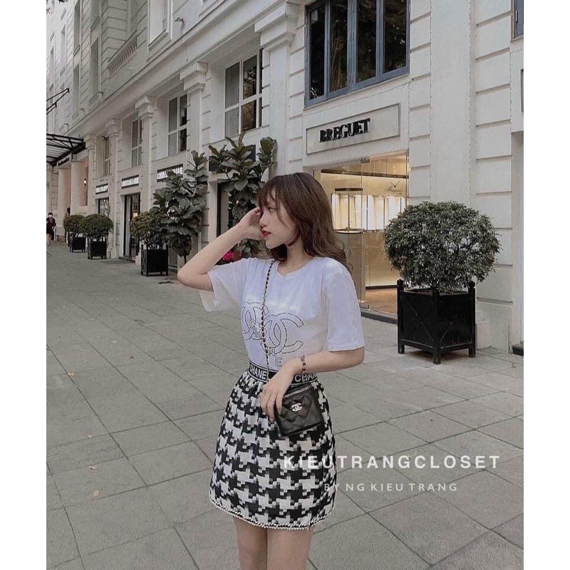 [Mã FAGREEN245 giảm 10% tối đa 30K đơn 99K] Set phông CNL + chân váy zizac