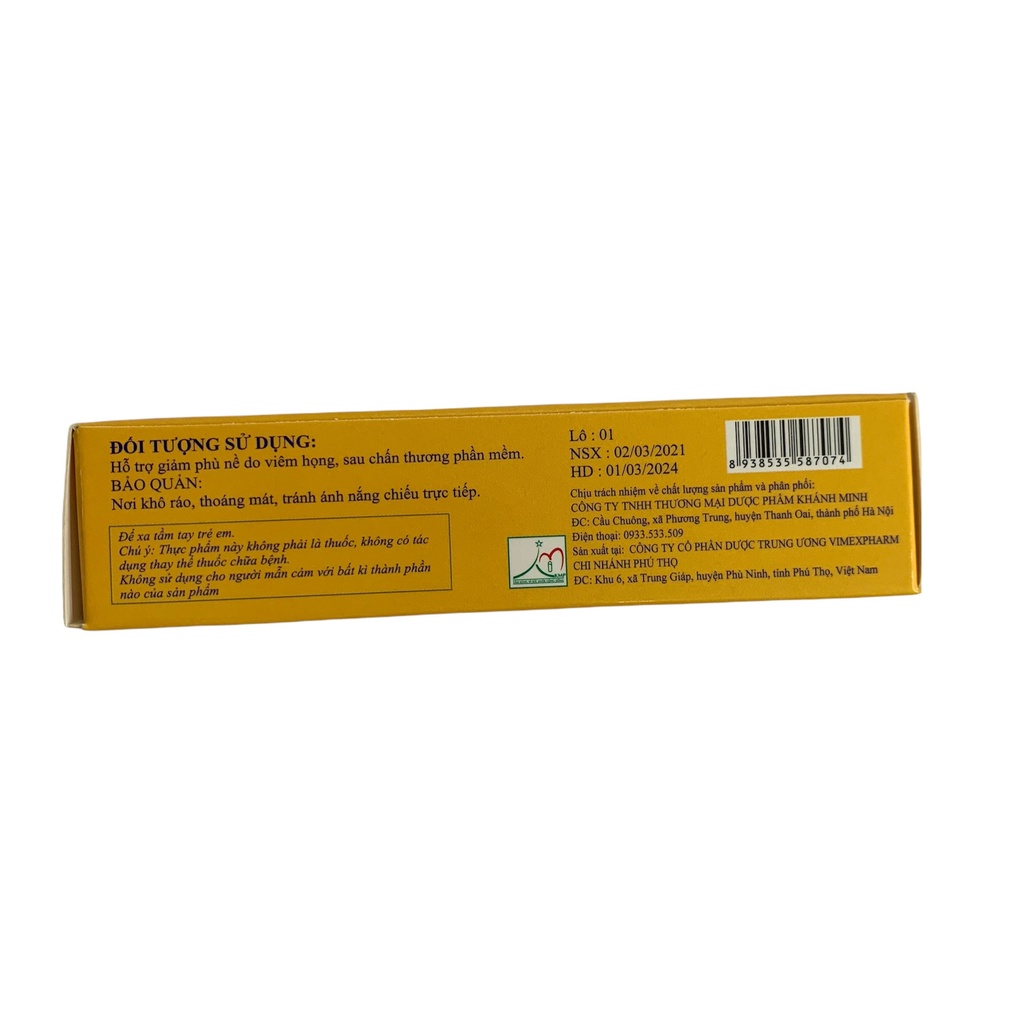 Lyzopean - Hộp 24 viên vị bạc hà hỗ trợ khàn tiếng, đau rát họng