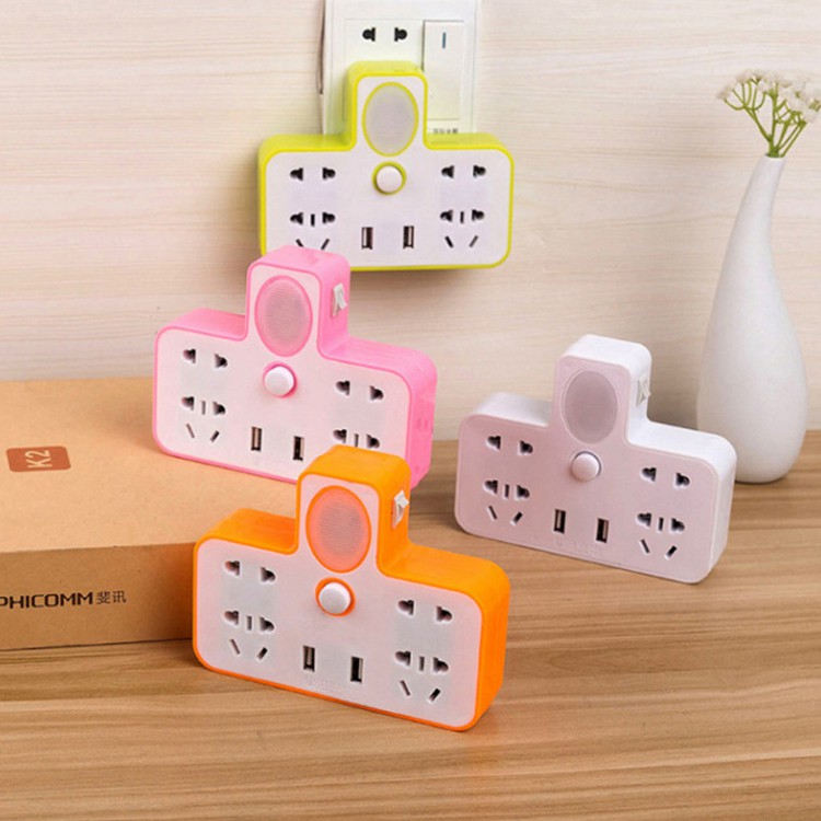 Ổ Cắm Điện Đa Năng Kèm Đèn Ngủ Và 2 Cổng Cắm Usb 37 Cds1708