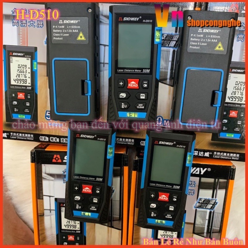 Thước đo khoảng cách bằng tia laser SNDWAY H-D510 (50M)