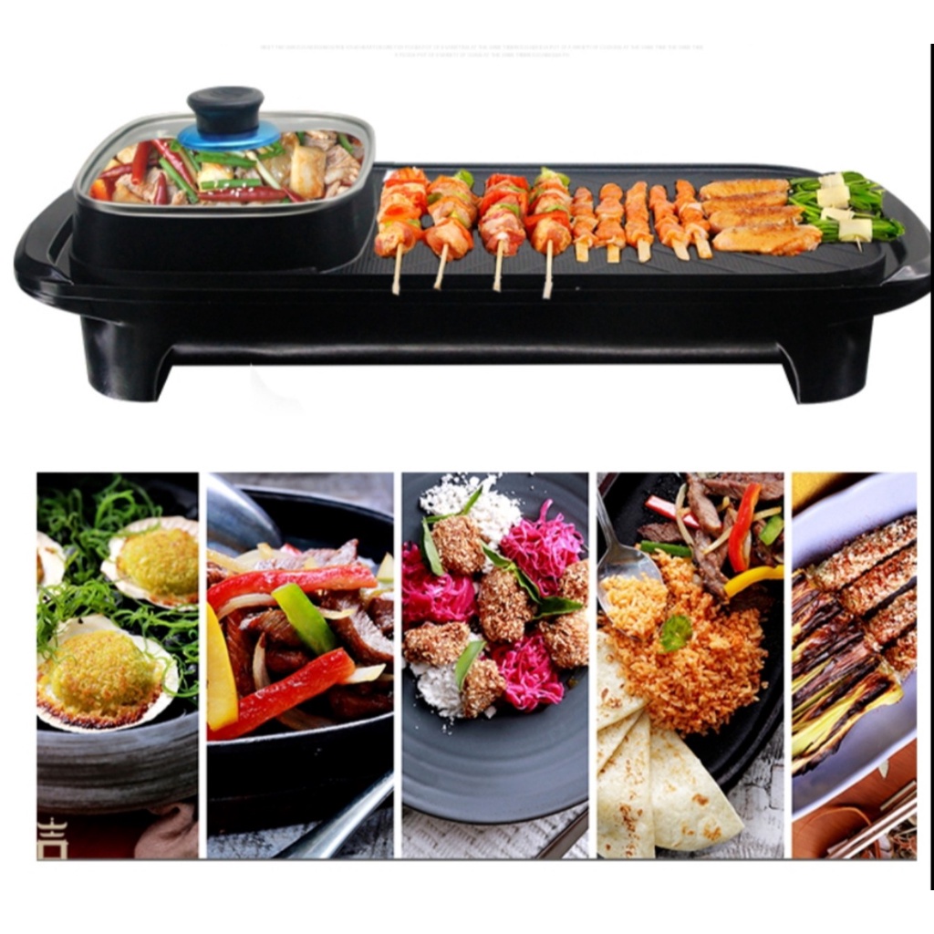 Nồi Lẩu Nướng Đa Năng 2in1- Bếp Lẩu Kèm Nướng Tiện Dụng