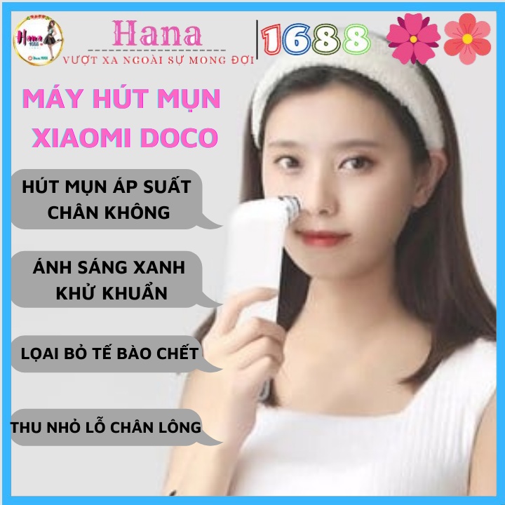 Máy hút mụn Xiaomi Doco thế hệ mới, hút sạch mụn đầu đen , mụn cám
