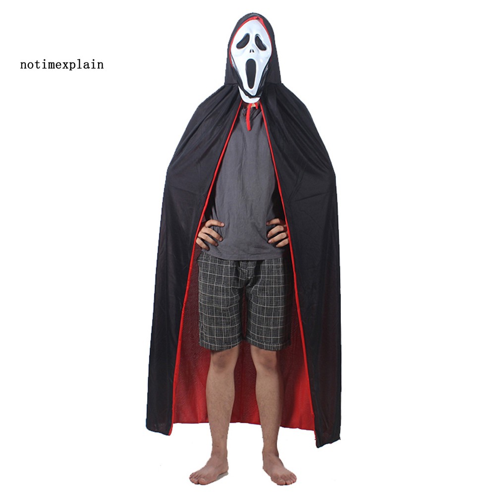 BEST Halloween Kids Hooded Witch Wizard Vampire Cloak Cosplay Costume Cape Gown Robe