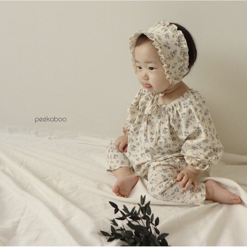 Bộ rời hoa nhí cho mẹ&bé gái diện #peekaboo