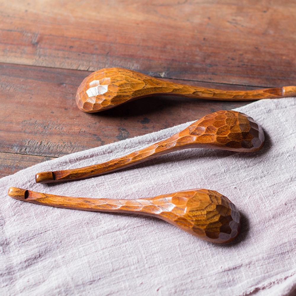 Muỗng Múc Mật Ong Bằng Gỗ Tự Nhiên Tay Cầm Dài Cho Trẻ Em