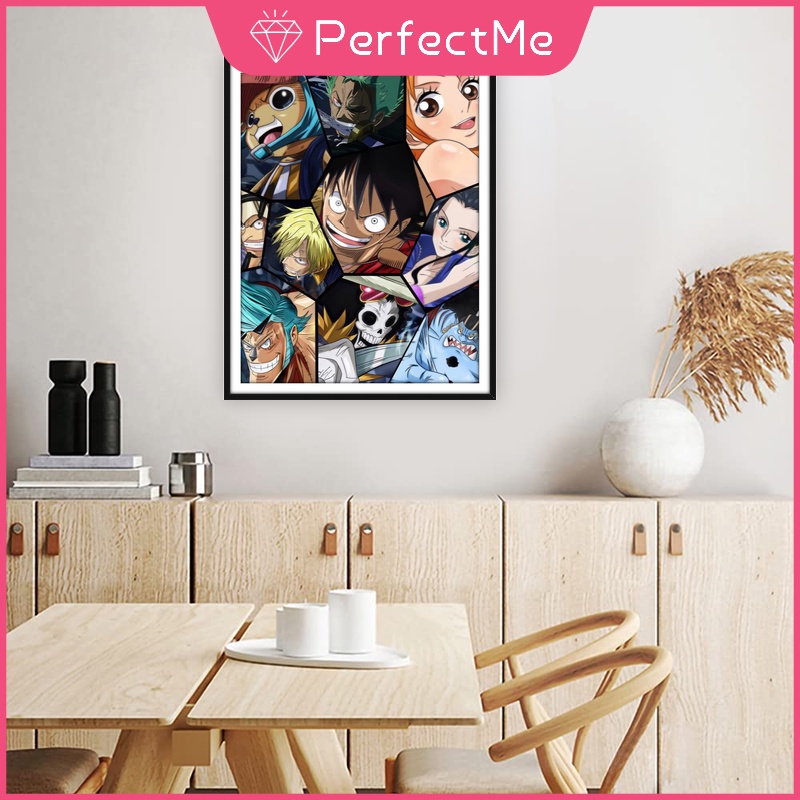 Bộ Tranh Đính Đá 5D Tự Làm Hình Nhân Vật Hoạt Hình Anime Treo Tường Trang Trí Nhà Cửa 40x50cm