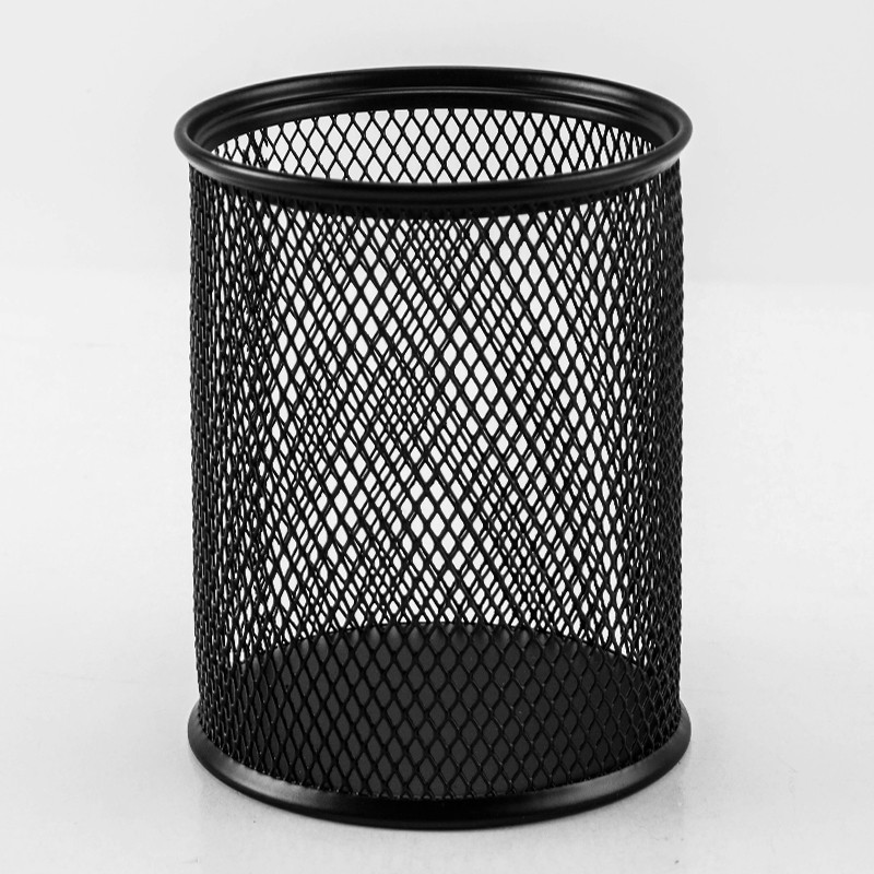 Cắm bút sắt tròn Đen Guangbo WZ5922