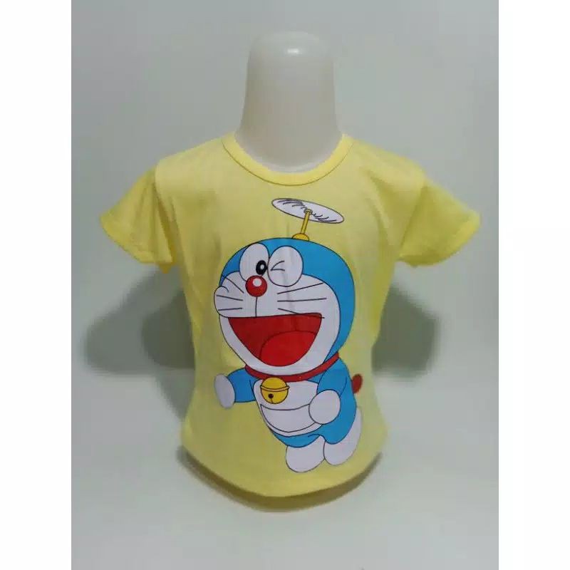 Áo Sơ Mi In Hình Doraemon Cho Bé Gái Từ 1-11 Tuổi