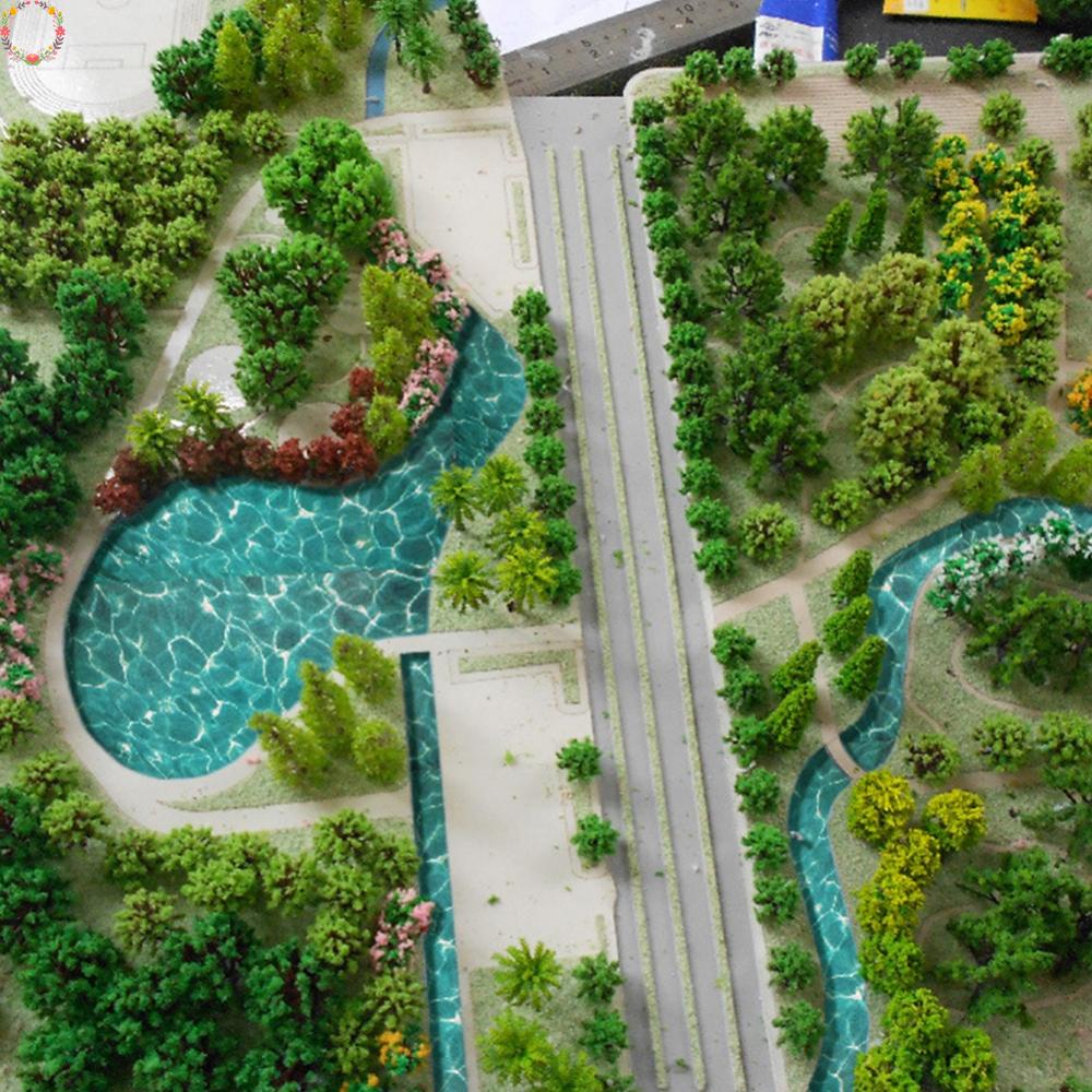 1 DIY three-dimensional model river landscape water rail landscape model outdoor material building model DIY handmade simulation water pattern paper