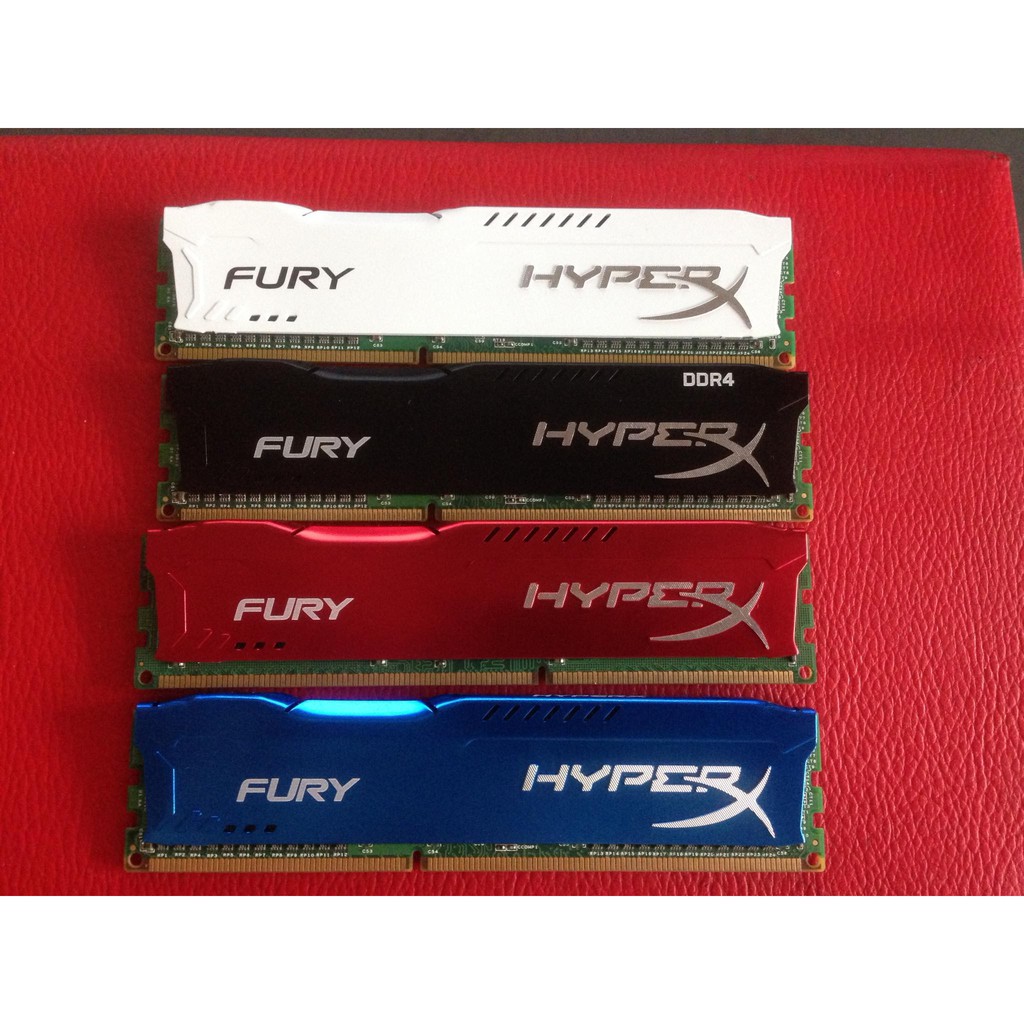 Tản Nhiệt Ram Fury HyperX - Chất liệu nhôm, khắc Logo chữ nổi - RAM DDR2, RAM DDR3, RAM DDR4