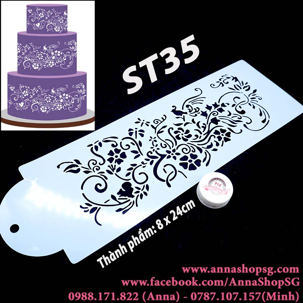 ST35 MIẾNG TẠO HOA VĂN TRANG TRÍ