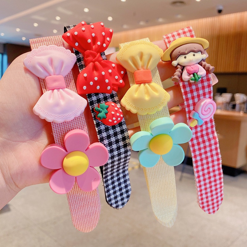 Băng Đô Dán Tóc Cho Bé Gái Siêu Cute Hình Trái Cây