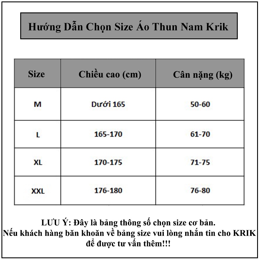 Áo Thun Nam Cổ Tròn Cao Cấp Local Brand KRIK Vải Cotton Form Slim Fit 3105 | BigBuy360 - bigbuy360.vn