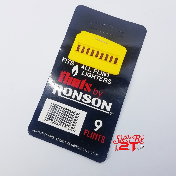 Đá đỏ Ronson vĩ 9 viên | Đá lửa Ronson