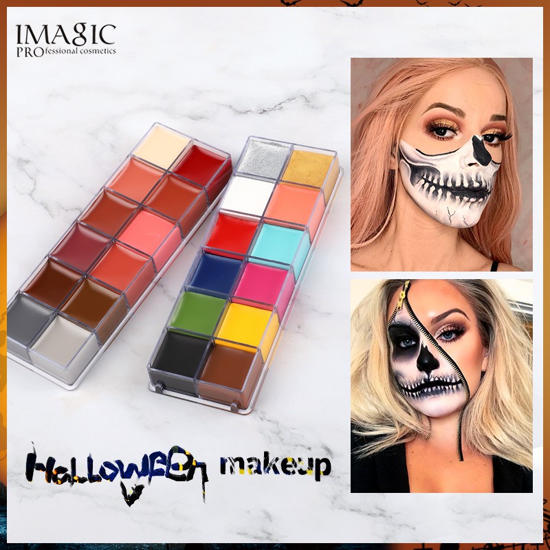 [Hàng Cao Cấp ] IMAGIC Halloween Face Body Paint Oil Painting Art Make Up Set Tools Party Fancy Dress