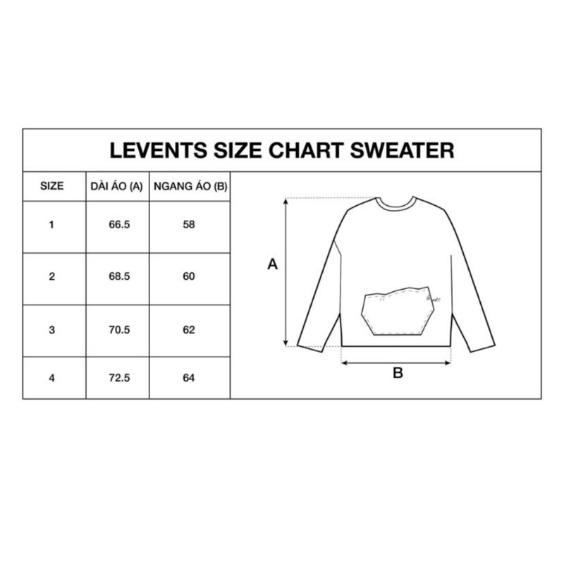 + Áo LEVENTS LVS &quot;LÌ VEN FABRIC&quot; SWEATER / FIVE COLORS (kèm túi giấy )