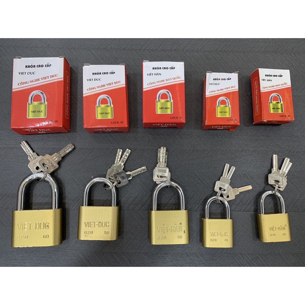 Ổ Khóa Việt Đức tri vàng giá rẻ