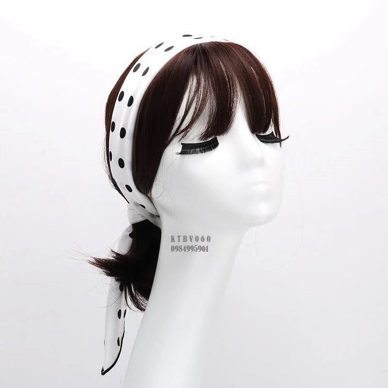 Khăn Turban Chấm Bi Đỏ