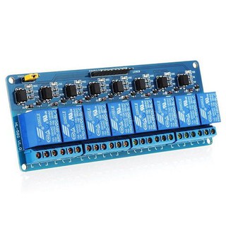 Module 8 relay 5V kích mức Thấp với Opto cách ly (màu xanh)