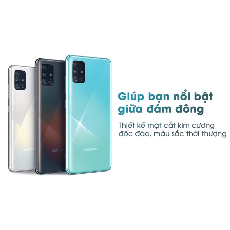 ĐIỆN THOẠI SAMSUNG GALAXY A51- 6GB/128GB- HÀNG CHÍNH HÃNG NGUYÊN SEAL- BẢO HÀNH 12 THÁNG TOÀN QUỐC