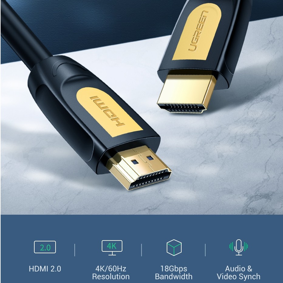 Ugreen Dây Cáp HDMI 4K / 60Hz Tốc Độ Cao Cho Xiaomi Mi Box TV Box