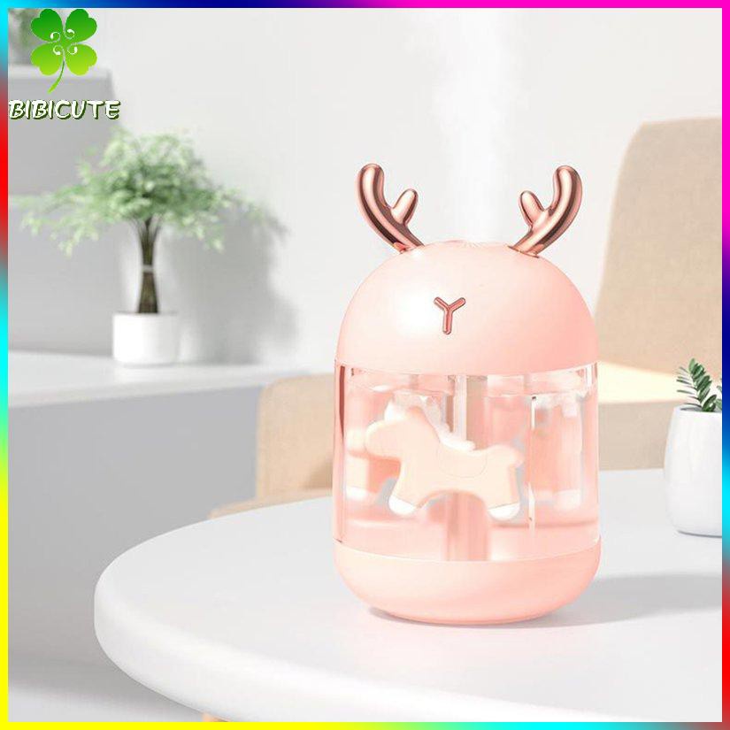 [Fast delivery]USB Night Light Humidifier Dream Trojan Antlers Home Bedroom Office Humidifier