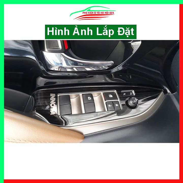 Ốp nội thất cho xe ô tô Toyota Innova 2017-2019 vân Titan bảo vệ chống trầy xước và làm đẹp xe