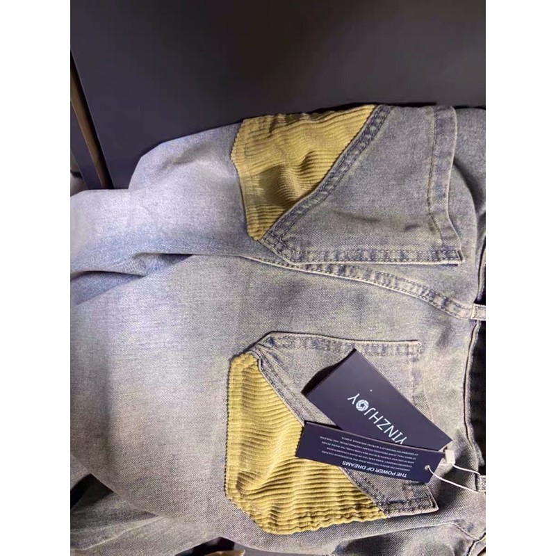 [ORDER-CÓ BIG SIZE] Quần bò jeans ống rộng oversize cách điệu túi mix nhung unisex Ulzzang siêu chất ❤️