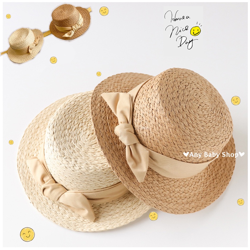 Nón cối phiên bản lục bình thắt nơ sang chảnh cho bé gái  ❣❣