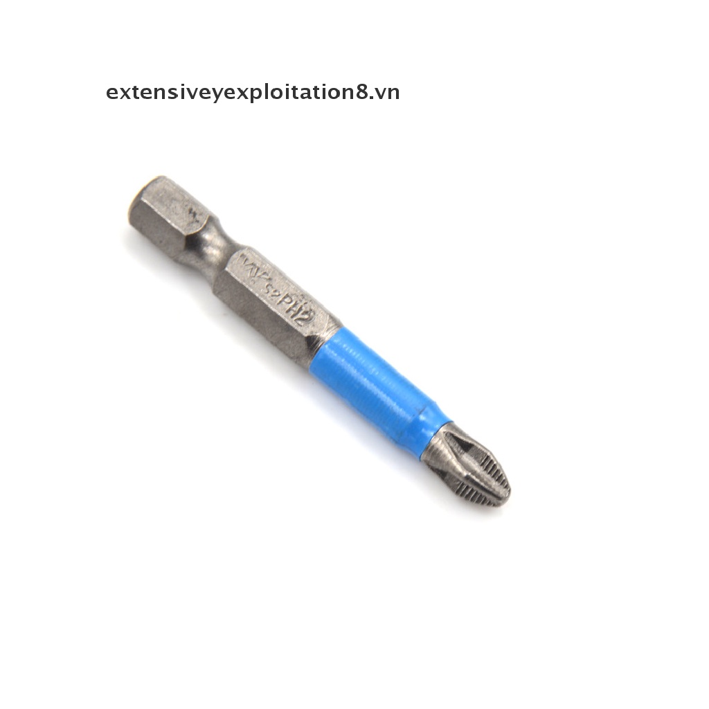 Mũi tua vít điện từ tính PH2 1/4&quot; chống trượt trục lục giác dài 50mm