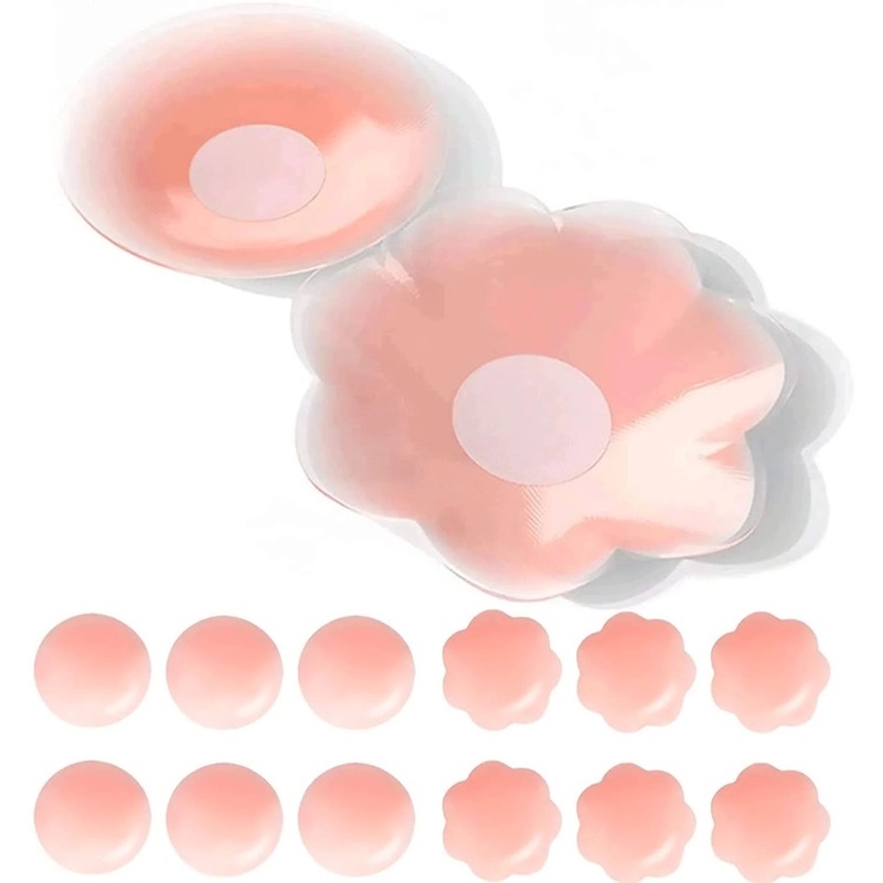 Miếng Dán Ngực Silicone Vô Hình Thoáng Khí Có Thể Tái Sử Dụng Cho Nữ