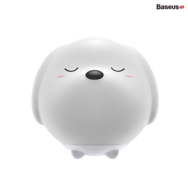 Đèn ngủ cảm ứng đổi màu thông minh Baseus Cute Series Doggie Silicone Night Light - Hàng Chính Hãng