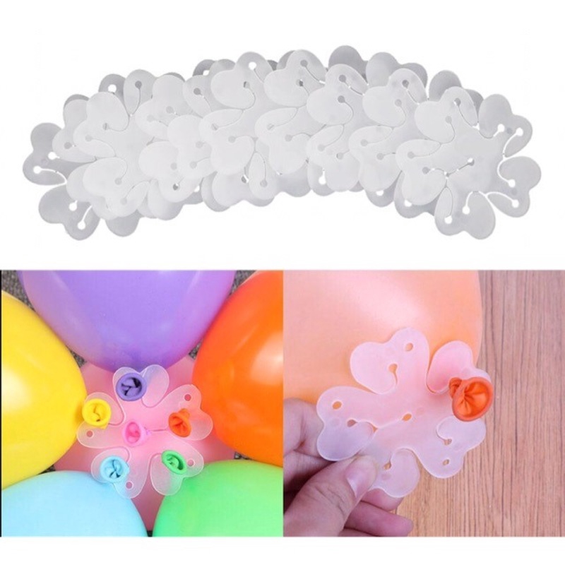 Set 10 Dụng Cụ Kẹp Bong Bóng 5 Trong 1 Trang Trí Tiệc