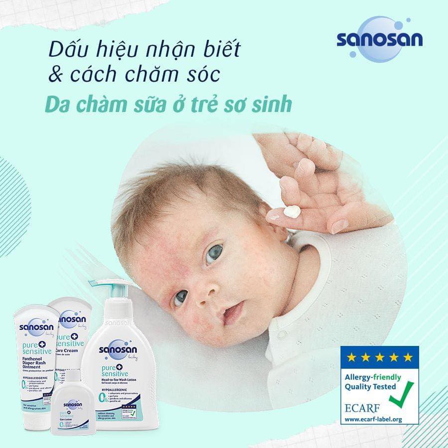 Bộ sản phẩm sanosan dành cho da nhạy cảm