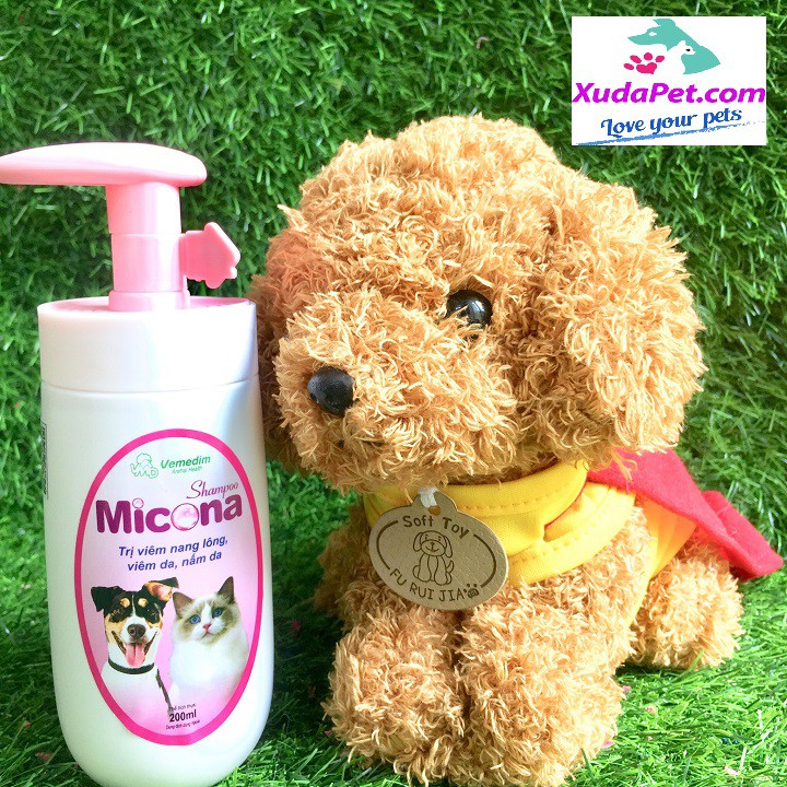 SỮA TẮM CHUYÊN TRỊ VIÊM DA, NẮM DA CHO CHÓ MÈO XUDAPET – STN2328