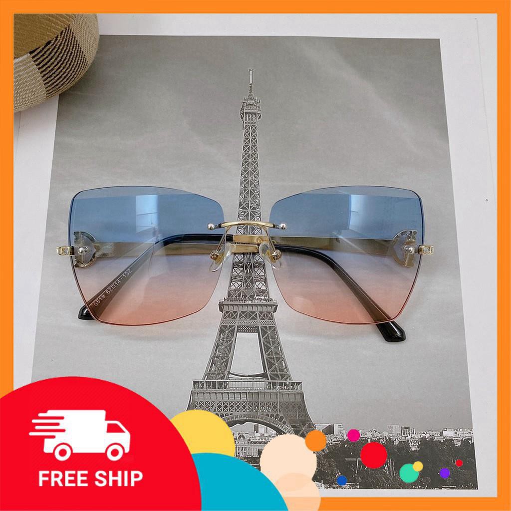 Kính mát thời trang nữ T023 🕶 FREESHIP XTRA 🕶 kính thời trang nữ - kính chống tia uv