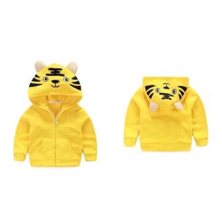 Áo khoác hình Hổ - màu vàng cho bé trai và bé gái từ 6kg - 26kg
