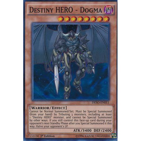 [Thẻ bài yugioh TCG] Destiny HERO - Dogma - DESO-EN011 - Super Rare 1st Edition