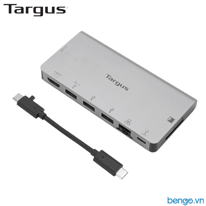 Cổng Chuyển TARGUS 8 In 1 USB-C Docking Station Với Cáp USB-C Có Thể Tháo Rời - DOCK414