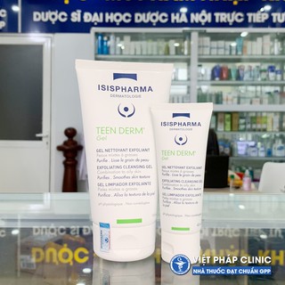 Gel rửa mặt giảm nhờn và ngăn ngừa mụn ISIS PHARMA TEEN DERM GEL