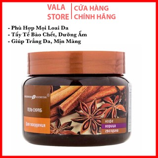 Tẩy Da Chết Toàn Thân Quế Hồi Và Cafe Eksklyuziv Kosmetik 380g cho lan da sạch mịn