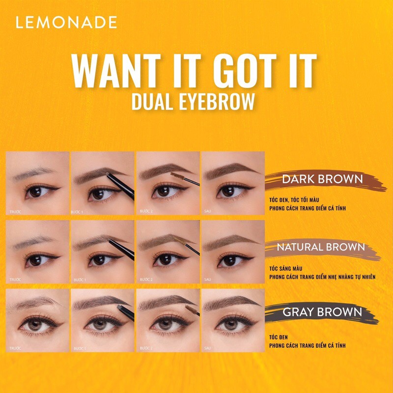 Chì mày WANT IT GOT IT DUAL EYEBROW 🌟