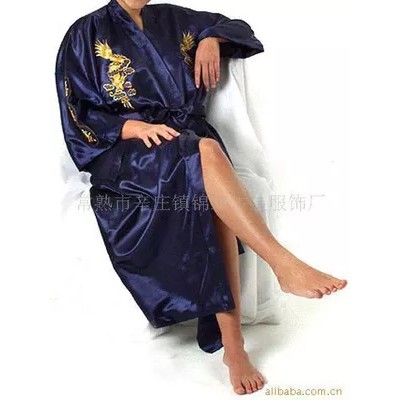 Áo Choàng Ngủ Hoạ Tiết Rồng Xanh Đen Cho Nam