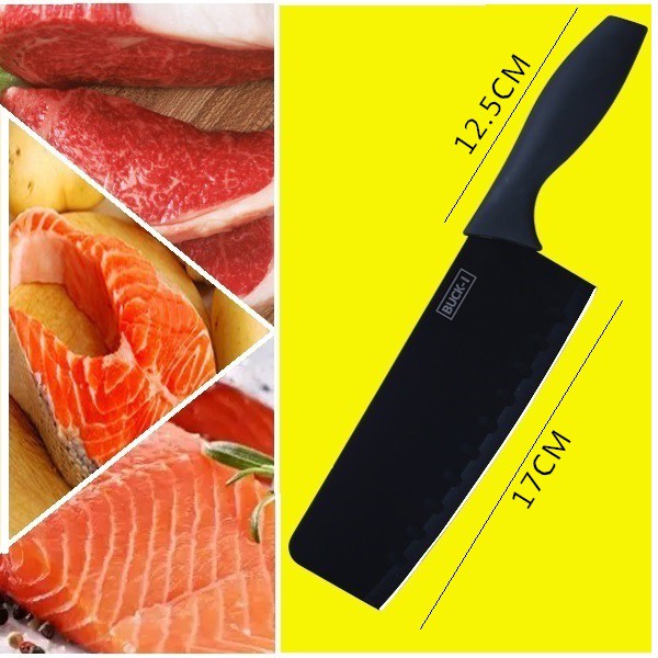 Bộ dao nhà bếp 5 món BUCK  thương hiệu Mỹ - đa năng siêu bền siêu chắc chống dính thực phẩm