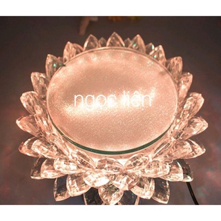 Đèn thờ đài sen pha lê đèn led đôn tượng