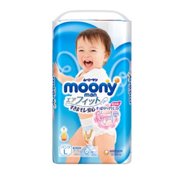 Tã Quần Moony Bé Trai Size L 44 Miếng: