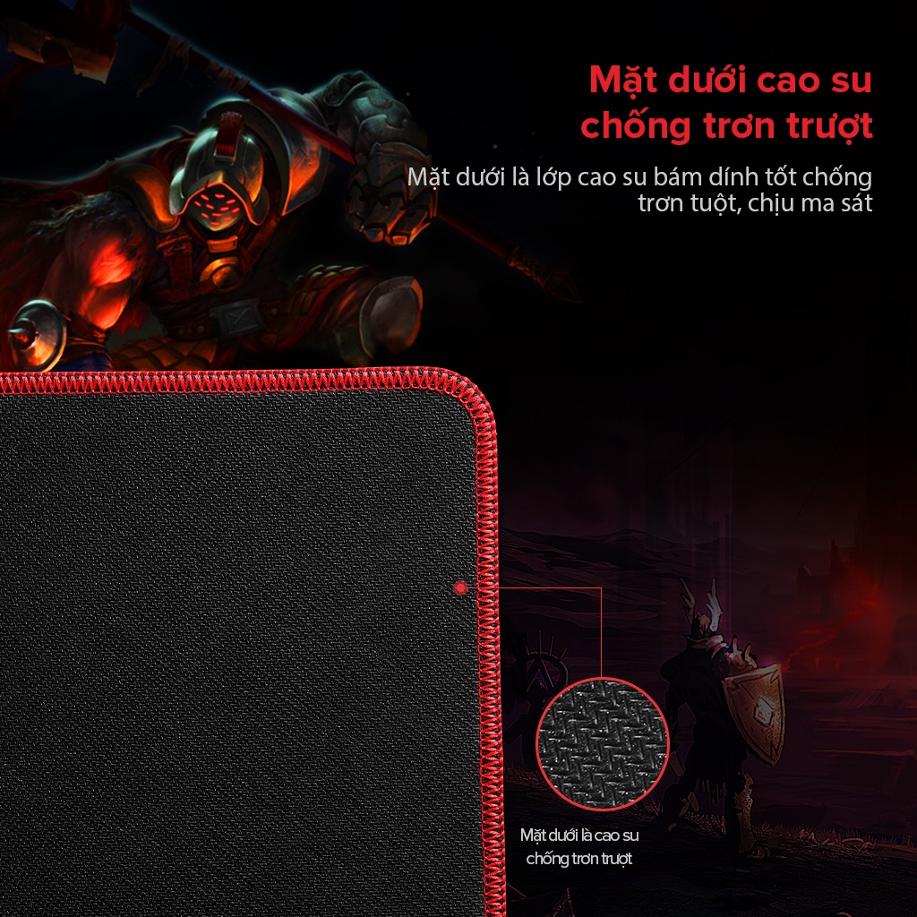 Tấm lót chuột Gamen GP-XL bàn di chuột kiểu dáng gaming kích thước lớn 70 x 30 cm